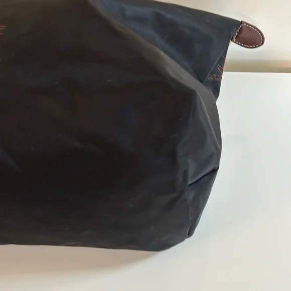 limited-edition Longchamp Le Pliage embroidered tote bag black and brown - Picture 11 of 12